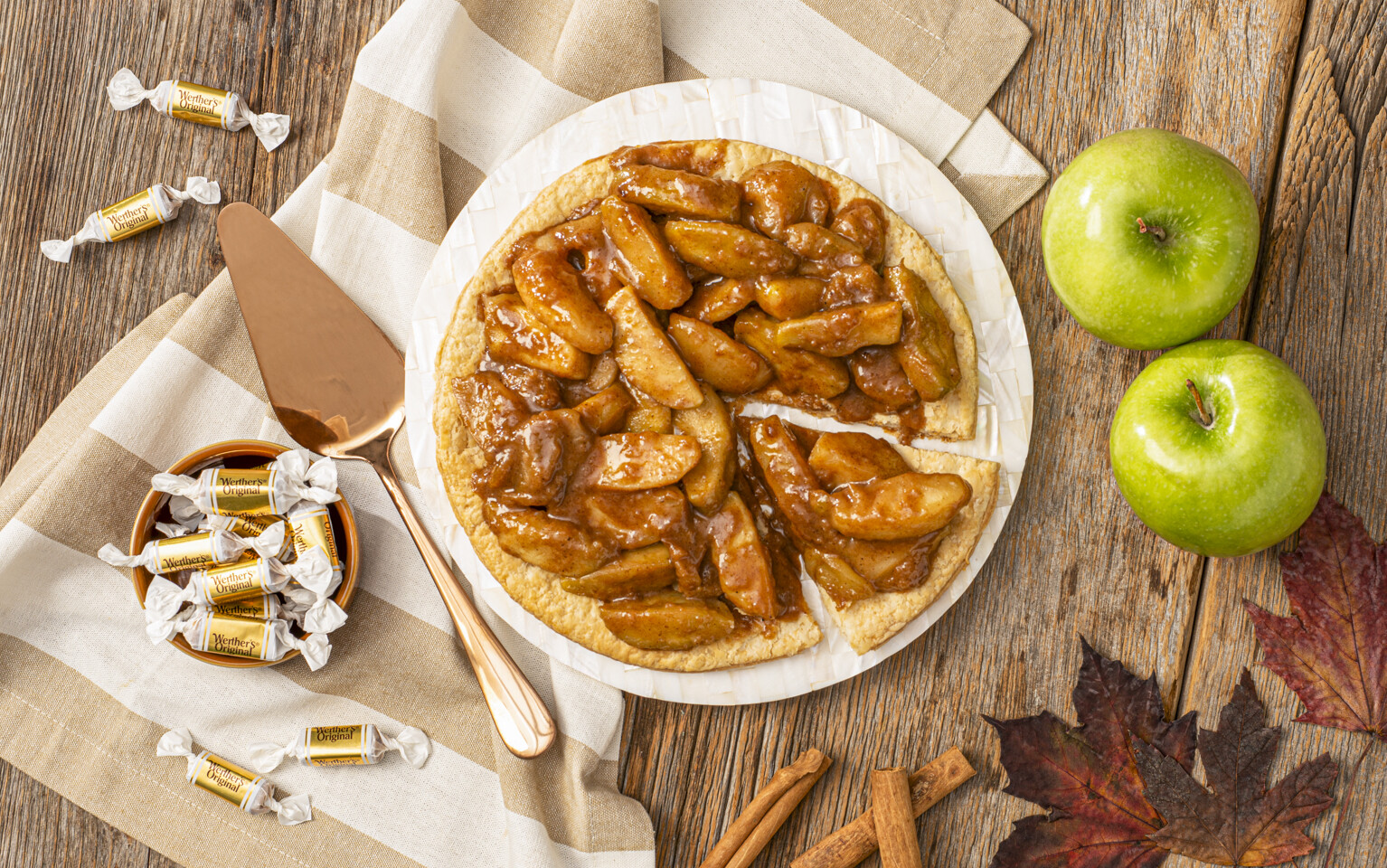 Tarte aux pommes au caramel